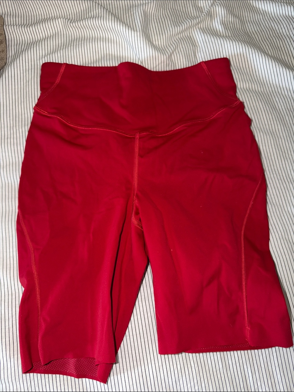 lululemon athletica Women's Bright Red High-Rise Bike Shorts
